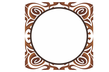 Swirl Ornament Border With Transparent Background