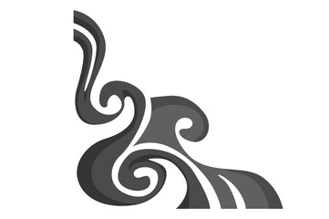 Swirl Ornament Border With Transparent Background