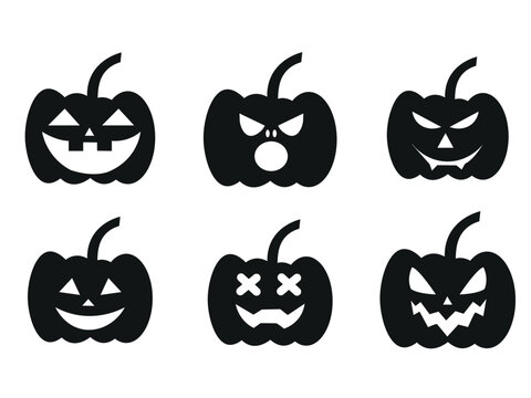 Halloween pumpkin icon. Vector. Flat design.