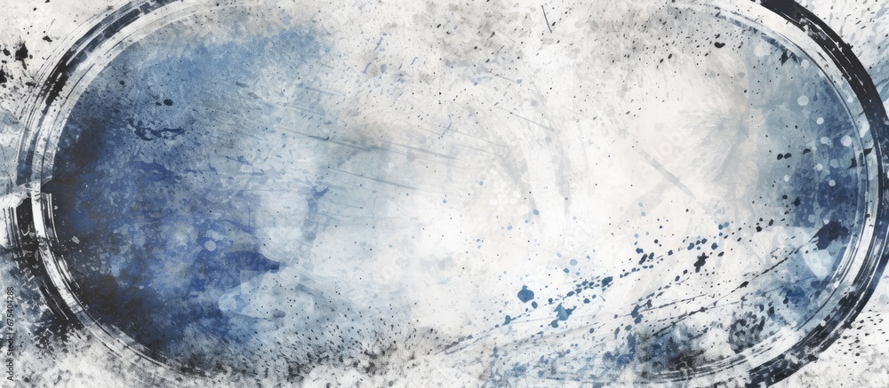 Poster the abstract blue pattern in the background of the digital banner design creates a grunge texture an