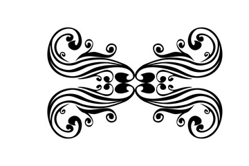 Swirl Ornament Border With Transparent Background