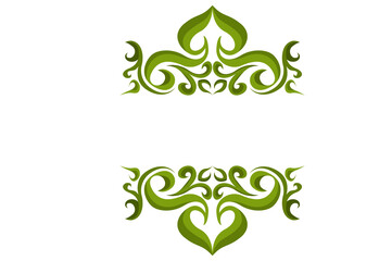 Swirl Ornament Border With Transparent Background