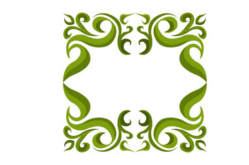 Swirl Ornament Border With Transparent Background