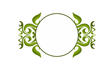 Swirl Ornament Border With Transparent Background