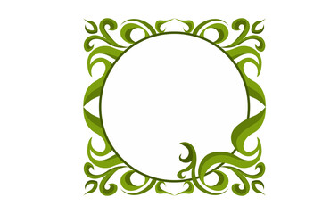 Swirl Ornament Border With Transparent Background