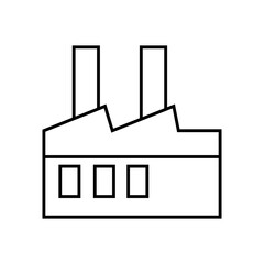 Factory icon vector. productions  illustration sign. manufacture symbol. industry logo.