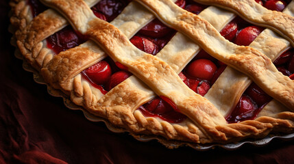 Pastry pie, colorful picture, generative AI