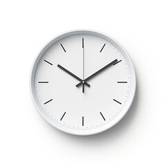 Fototapeta premium Wall clock isolated on a white background
