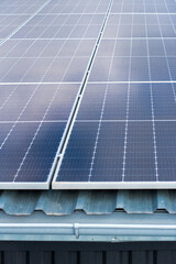 Fototapeta premium electric power station with solar panels. alternative energy source.