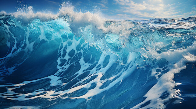 water wave HD 8K wallpaper Stock Photographic Image 
