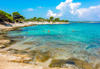 Karydi beach in Vourvourou, Sithonia peninsula, Chalkidiki, Greece