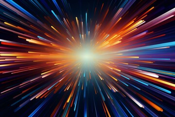Obraz premium Vibrant Light Burst for Dynamic Event Backgrounds