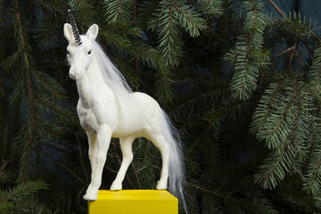iridescent white unicorn