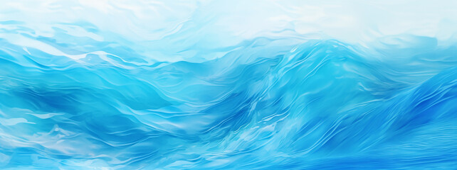 Fototapeta na wymiar Blue color water Abstract smooth wave. Curve flow motion.