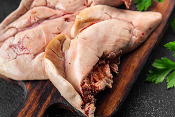 fish roe raw fish caviar fish entrails edible seafood fresh eating cooking appetizer meal food snack on the table copy space food background rustic top view