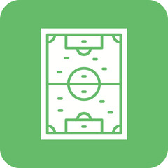 Football Field Line Color Icon