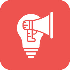 Campaign Creative Line Icon