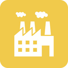 Obraz premium Factory Line Color Icon