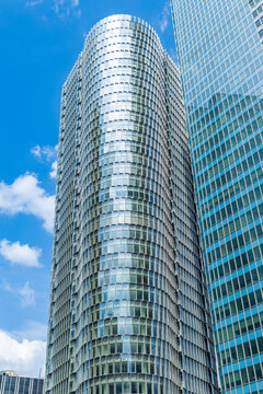 Tour Alto, a glass high rise building in La Defense business district in Paris, France