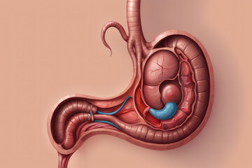 Human bladder Organ Design Element - obrazy, fototapety, plakaty