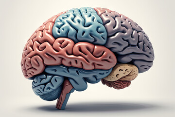 human brain 3d model