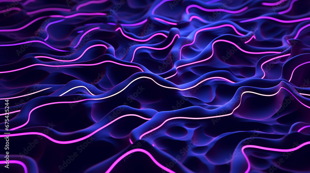 Poster digital abstract futuristic texture background. ai generative