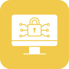 Cyber Security Line Color Icon
