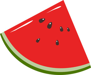 Watermelon Illustration, watermelon slice, ripe watermelon, fruit clipart 