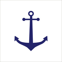 Ships anchor vector icon. Illustration.