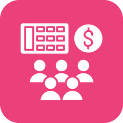 Public Accounting Line Icon