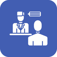 Interview Line Icon