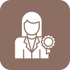 Professional Female Line Icon