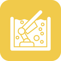 Pool Cleaning Line Icon