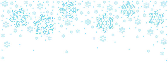 Christmas background. Snowflakes and stars banner. Gold vector illustration.