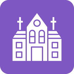 Church Line Color Icon