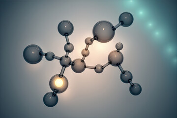 molecular structure lights concept