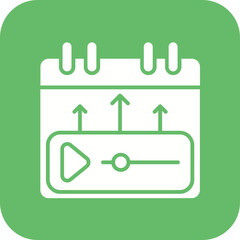 Content Calendar Line Icon