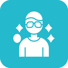 Male Celebrity Line Icon