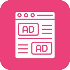 Native Advertising Line Icon