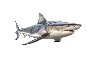 Shark isolated on transparent background. Concept of animals.
