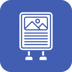 Fototapeta premium Product Placement Line Icon