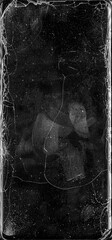 cracked cell phone screen with fingerprints, dust