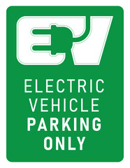 EV Parking Only - Green