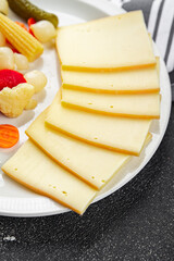 raclette cheese meal tasty vegetable eating cooking appetizer meal food snack on the table copy space food background rustic top view
