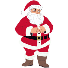 santa claus with a bag