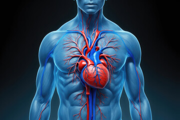 vein human circulatory system anatomy - obrazy, fototapety, plakaty