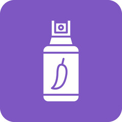 Pepper Spray Line Color Icon