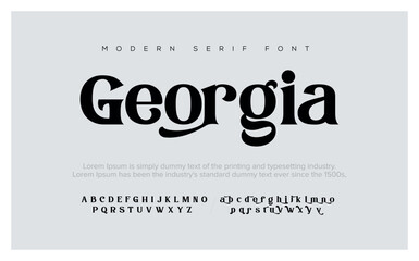  GEORGIA Modern, futuristic modern geometric font