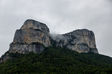 Fototapeta na wymiar France mountains alpes provence vercors clouds