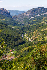 Naklejka na ściany i meble France mountains alpes provence vercors river valley